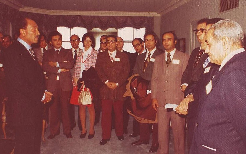 President Anwar Al-Sadat meeting